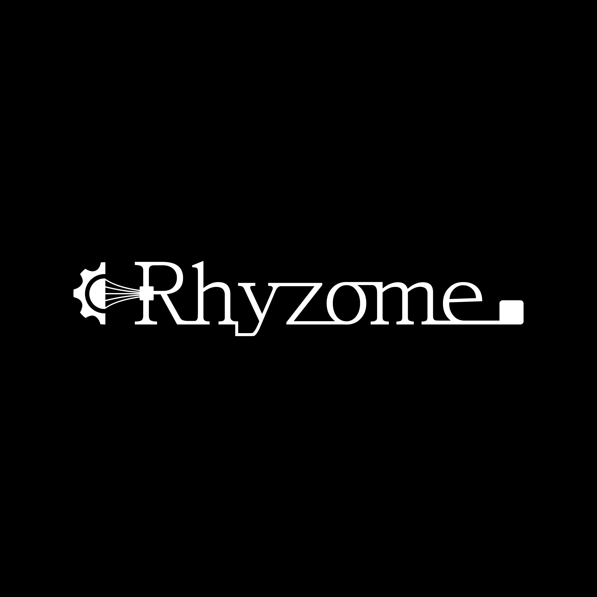 Rhyzome 영문 로고 (블랙)
